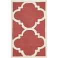 thumbnail image 4 of SAFAVIEH Cambridge Justine Geometric Quatrefoil Wool Runner Rug, Rust/Ivory, 2'6" x 12', 4 of 10