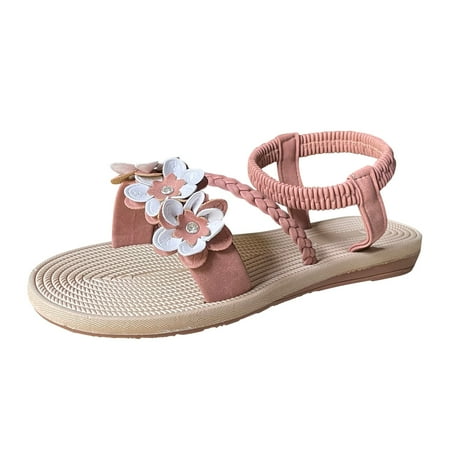 

gvdentm Comfortable Sandals For Women Sandals Casual Roman Shoes Outdoor Comfort Sandals for Women with Memory Foam