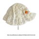 thumbnail image 3 of Infants Protective Sun Hat with Floral Accent, Comfortable Baby Flower Fisherman Hat Outdoor Basin Caps for Girls Yellow, 3 of 4
