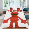 thumbnail image 2 of Elmo Conjunto de sábanas temático, trío de piezas, cómodo y amigable con la piel, diseño único, regalo de decoración para el hogar para familiares, amigos y fans,135X200cm, 2 of 6
