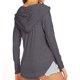 thumbnail image 4 of Blusa con hombros caídos Vhermosa Poliéster Moda Mujer Cuello en V Ajuste casual Jersey Tops Gris oscuro S, 4 of 6