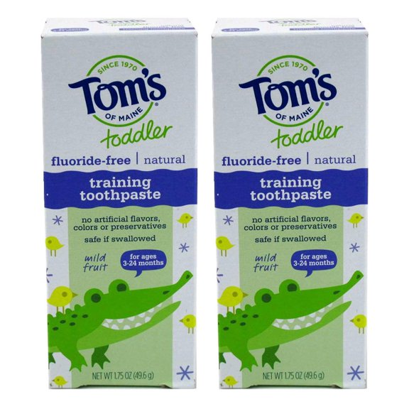 Tom's of Maine Flouride DNF2 Free Children's Toothpaste, Mild Fruit Flavor - 1.75 oz - 2 pk