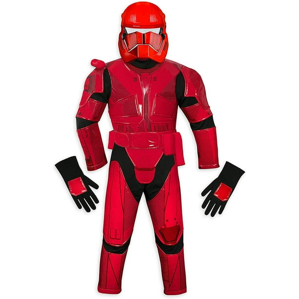 Disney Store Star Wars Red Sith Storm Trooper Boys Costume Set Kids