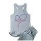 thumbnail image 1 of Camiseta sin mangas con estampado de letras para mujer, ideal para el verano: camiseta informal de cuello redondo con ajuste en el pecho, ideal para el día a día, 1 of 5