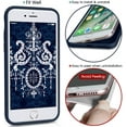 thumbnail image 4 of Designed for iPhone 8 Plus Silicone Case, Protection Shockproof Dustproof Anti-Scratch Phone Case Cover for iPhone 8 Plus, Liquid Silicone Phone Case (Navy), 4 of 6