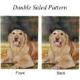 thumbnail image 3 of SKYSONIC Cute Golden Retriever Dog Double Side Print Garden House Sports Flag 12x18 in Polyester Decorative Flag Banner for Outside House Flowerpot, 3 of 7