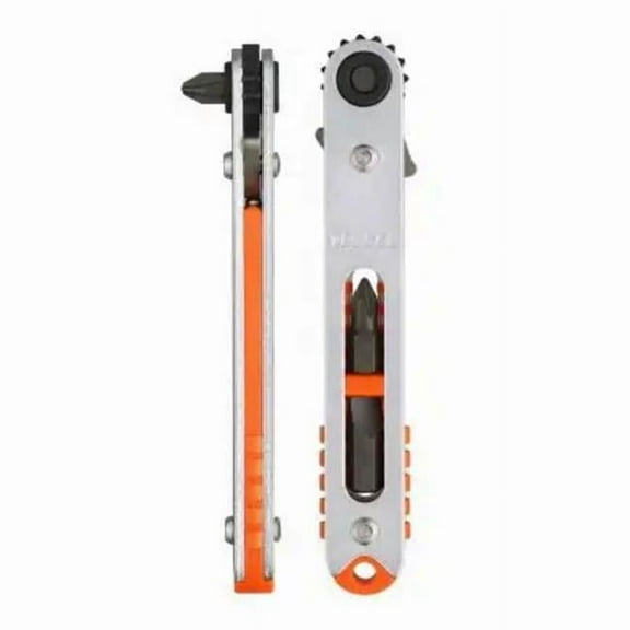 Vessel Tools USA VESTX76U Flat Ratchet Screwdriver with 11 Bits