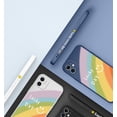thumbnail image 4 of Cute Rainbow Straight Edge Soft Liquid Silicone Back Bumper Compatible with iPhone Case,Couple Phone Case Cover， Red， Iphone Xs Max, 4 of 8