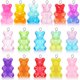thumbnail image 1 of CCOZN 32 Piezas Colgante de Oso de Goma de Resina 16 Colores Encantos de Oso de Gomita de Caramelo Colgante de Oso de Dibujos Animados de Resina Llavero de Oso Colgantes para Collar de Bricolaje Fabri, 1 of 1