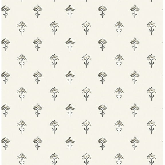 Chesapeake Surdiva Ivory Floral Fan Wallpaper