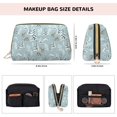 thumbnail image 2 of Snow Scene Deer Tree House Makeup Bag, Leather Waterproof Travel Toiletry Bag, Large Capacity Cosmetic Bag Make up Bags Organizer fro Travel Size Toiletries Women Girls, 2 of 4
