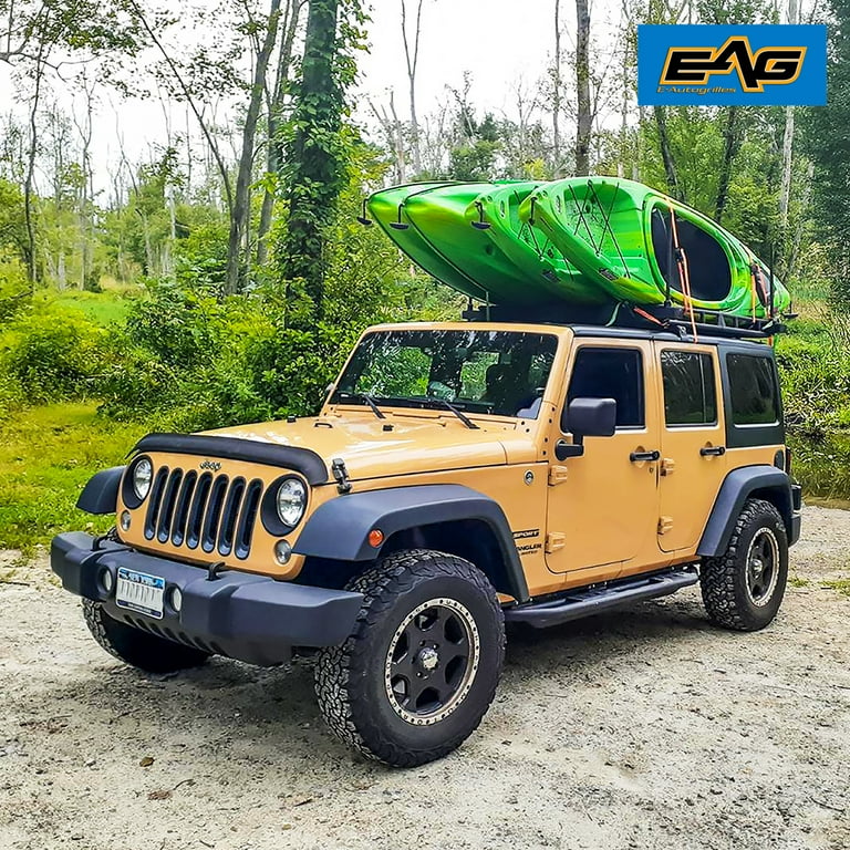 EAG Door Roof Rack Cargo Basket fits 07 18 Jeep Wrangler JK