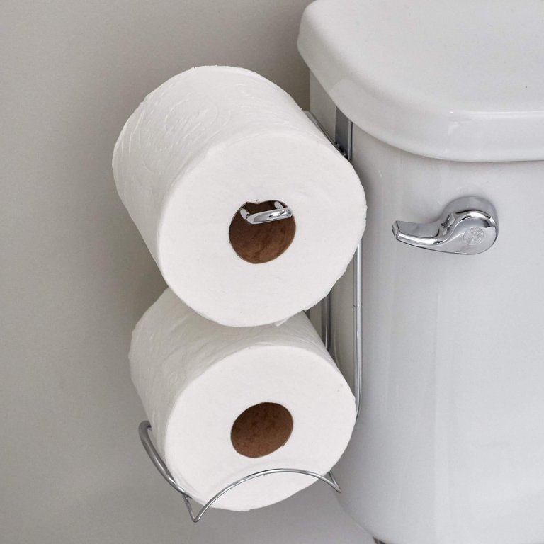 Werseon Toilet Paper Holder with Large Top Shelf, Toilet Paper