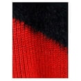 thumbnail image 3 of VINCE CAMUTO Womens Black Textured Ribbed Long Sleeve Mock Neck Wear To Work Sweater XS, 3 of 3