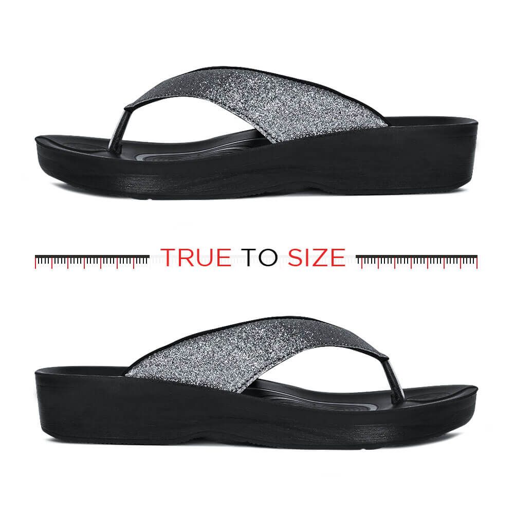 aerothotic original orthotic comfort thong style flip flops sandals for women with arch support for comfortable walk