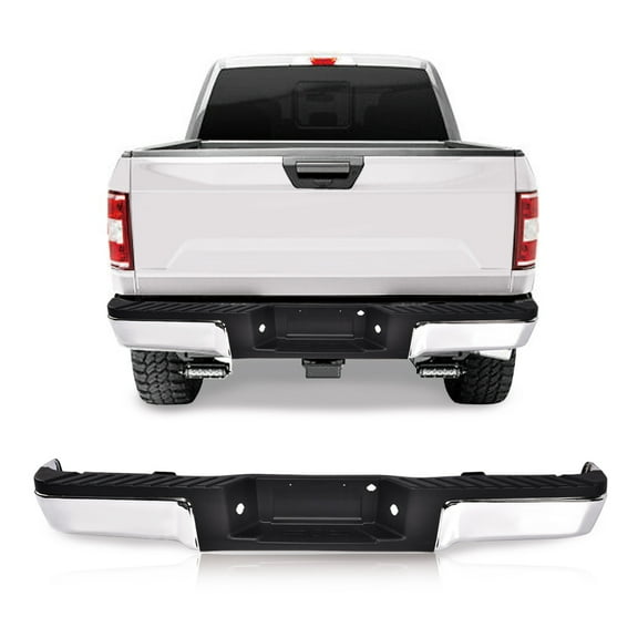 PIT66 Rear Bumper, Fit for 09-14 Ford F-150 Chrome