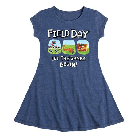

Pete the Cat - Field Day - Let the Games Begin - Participating in Challenges - Toddler And Youth Girls Fit And Flare Dress