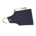 thumbnail image 4 of BBQ Apron, Quick Release Cross-back Leather Apron Apron With Pocket Denim  Hotel Use For Chef For Hairdresser 23.62 X 29.53 In, 4 of 8