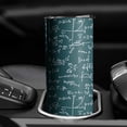 thumbnail image 3 of 20oz Math Equations Dark Green Formula Pattern Skinny Tumblers Stainless Steel Tumbler with Lid and Straw,Vacuum Insulated Double Wall Travel Tumbler Cups with Cleaning Brush for Coffee,Tea, 3 of 6