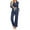 Navy, variant on Pajamas for Women Set Silk Comfy Long Sleeve Pants Suit With Crepe Edge Lapel Homestay Pjs Sets Sleepwear Navy 2XL