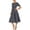 Panther Grey Blue, variant on Women's Summer Dresses Casual Short Sleeve V Neck Ruffle Leopard Print High Waist Flowy Mini Dress with Belt 2XL,Floral Light Green