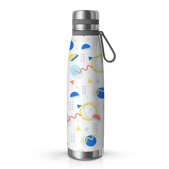 Modern 29oz Stainless Steel Insulated Thermos with Tea Filter, 360° Printed Travel Bottle, Leakproof BPA-Free Flask with Anti-Slip Base, 304 Inner & 201 Outer, Vacuum Cup