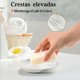 thumbnail image 4 of Jabonera de Cerámica, Jabonera de Mármol Antideslizante, Porta Jabon de Baño, Adecuado para Baño, Ducha, Cocina, Viajes, 4 of 4