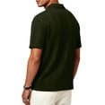 thumbnail image 3 of RICHCOIN Polo Shirts for Men Textured Knit Golf Shirts Casual Short Sleeve Old Money Tops, 3 of 7