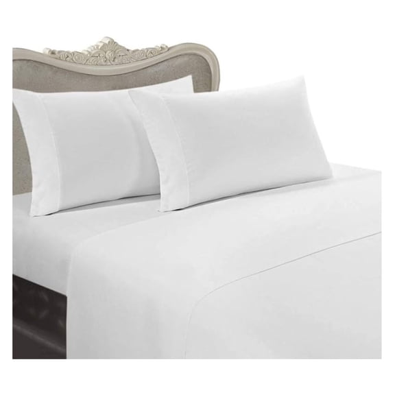 Luxurious Rayon from Bamboo Sheet Set - Queen Size White 300 Thread Count Rayon Sheet Set (Deep Pocket)