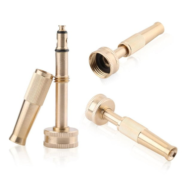 Kritne Spray Nozzle Adjustable Brass Construction High Pressure Spray Gun Head Garden Water Hose Nozzle Sprayer Hose Spray Nozzle Walmart Com Walmart Com