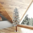 thumbnail image 6 of Vickerman 4' Flocked Alpine Artificial Christmas Tree, Clear Dura-Lit lights, 6 of 6