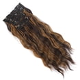 thumbnail image 1 of Postizos castaños oscuros, naturales y mezclas Extensiones de cabello con clip bien (café tostado oscuro y marrón caramelo), 1 of 4