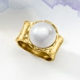 thumbnail image 5 of Ross-Simons 11.5-12mm Cultured Pearl Ring in 18kt Yellow Gold Over Sterling, Women's, Adult, 5 of 7
