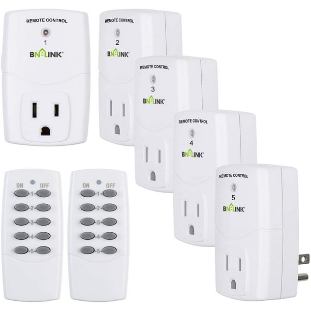 BNLINK Wireless Remote Control Outlet Switch for Household Appliances