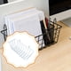 thumbnail image 5 of Cesta de almacenamiento colgante de alambre de metal, estante organizador de pared multiusos para baño Blanco, 5 of 8