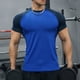 thumbnail image 5 of pstuiky camisetas para hombre, Blusas deportivas informales de verano para hombre, de manga corta, color liso, con cuello en V camisetas de hombre m, 5 of 5
