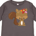 thumbnail image 4 of Inktastic Spring Animals, Cute Squirrel, Colorful Flowers Boys or Girls Long Sleeve Toddler T-Shirt, 4 of 5