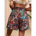thumbnail image 6 of Women'S Flowy Shorts Beach Vacation Summer High Waist Wide Leg Casual Dressy Shorts Flower Color 5 XXL, 6 of 7