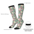 thumbnail image 6 of Fotbe Rose Flowers print Women's Men's Novelty Crew Socks Cotton Socks Knee High Socks for Walking,Running,Nurses,Pregnancy, 6 of 8