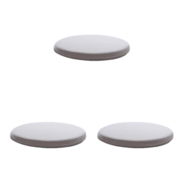 Transemion Coussin de Chaise Amovible Coussin Rond Doux et Confortable pour le Confort Polyester Chaise Ronde Coussin Coussin LightGray 40X40cm 3Set