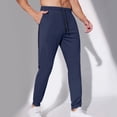 thumbnail image 4 of Ftwytp Mens Spring and Summer Loose Ice Silk Outdoor Running Fitness Yoga Leisure Training Pants Solid Color Quick Drying Running Pants Pants with Leg Zippers, 4 of 7