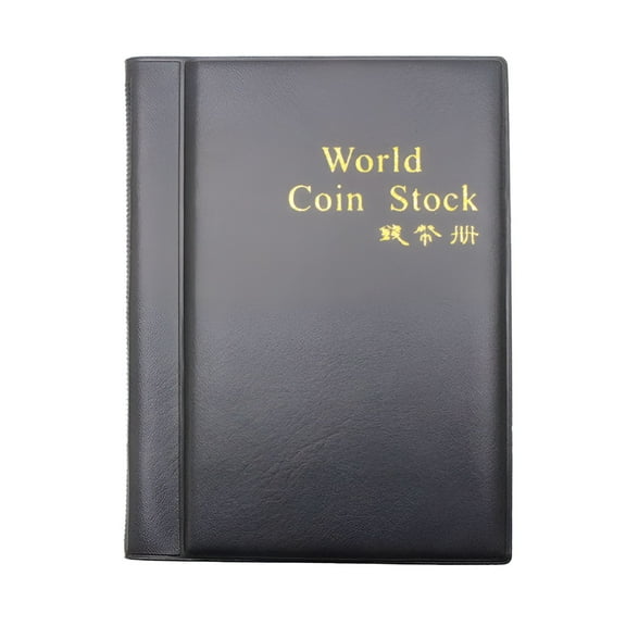 CCOCC New Collecting 120 Pockets World Coin Collection Storage Holder Money Album Book
