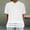 White, variant on YHAJDS Women's Summer Tops Lace Collar Solid Color Short Sleeve Blouse