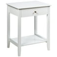 thumbnail image 1 of Costway Nightstand End Table Storage Display Bedroom Furniture Drawer Shelf Beside White, 1 of 9