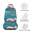 thumbnail image 4 of Picia Flowers in Glass Vase Print Waterproof Sweating Car Seat Cover for Post Gym Workout, Running, Beach and Hiking, Universal Fit Anti-Slip Bucket Seat Protector, 4 of 5