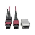 thumbnail image 5 of Eaton Tripp Lite Series MTP/MPO Parallel Optics Base-8 Migration Fiber Adapter, Polarity C to B, 12 Fiber, 40GB/100GB, OM4 M/F, Magenta, 8 in. - Network adapter cable - MTP/MPO multi-mode (M) to MTP/MPO multi-mode (F) - 0.2 m - fiber optic - 50 / 125 micron - IEEE 802.3ae/OM4 - plenum, stranded - magenta, 5 of 13