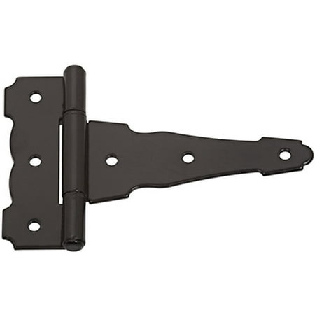 

National Hhi V841 4 Black Ornamental/Reversible T-Hinge Heavy Duty For Extra Stren