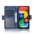 thumbnail image 3 of Case for Google Pixel 5 Cover Adjustable Detachable Card Holder Magnetic closure Leather Wallet Case - Blue, 3 of 5
