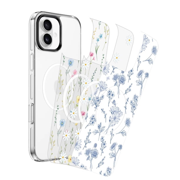 Funda para iPhone 16 ZERODAMAGE Sahara Magnética con Diseño Floral