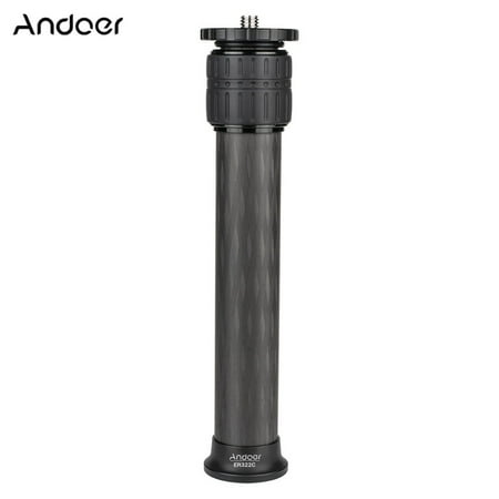 Andoer ER322C 32mm Tube Diameter Carbon Fiber Tripod Extender 2-Section Center Column Extension Tube Compatible with Zhiyun FeiyuTech hohem Handheld Gimbals All Tripods Max. Load Capacity 15